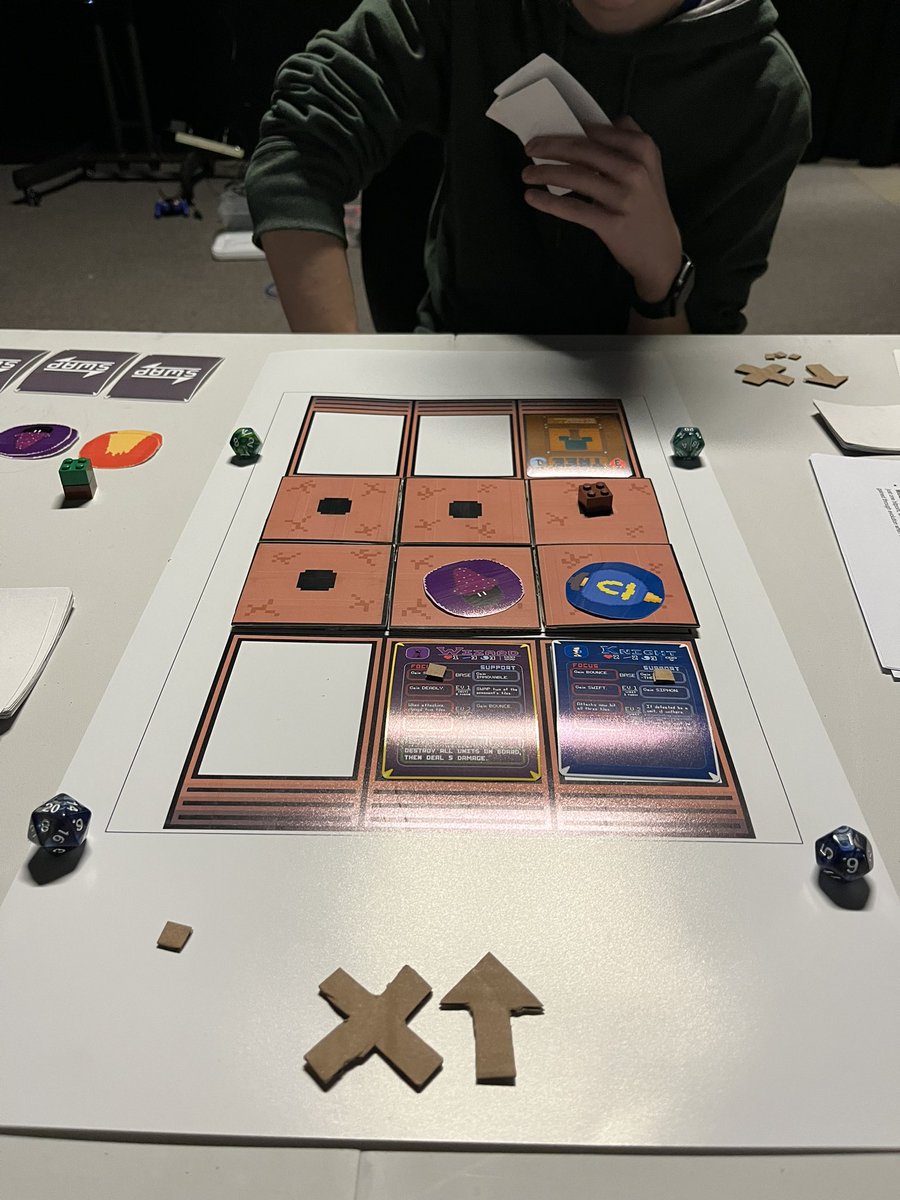 UHSArtNerds's tweet photo. This is what itβs all about. With college apps coming up Iβve been working with a student to get a board game designed and balanced for around a month. All of the artwork, mechanics/gameplay loop, and concept were theirs, I provided feedback and guidance. The crazy part? 1/2 https://t.co/YbShNROa0s