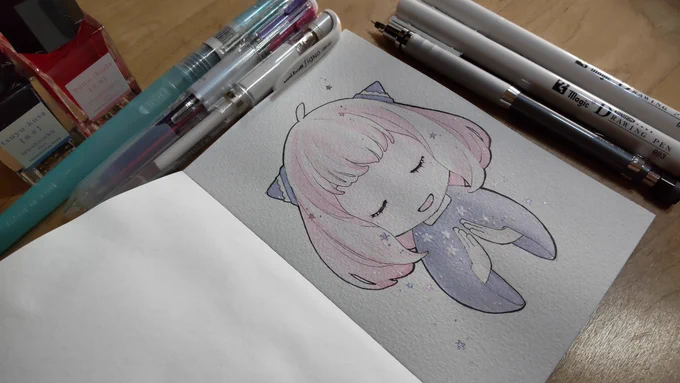 あなろぐおえかきハイテックCコレトのメタリックカラーがかわいすぎる 