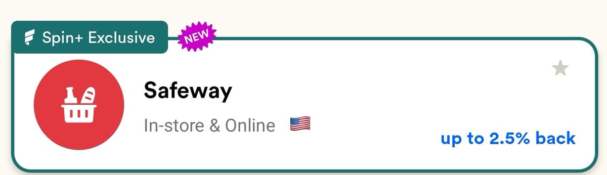 💵 $100 of bitcoin giveaway #7

You: Wen grocery 🛒  gift cards?

Us: Now

2.5% back on Safeway Gift Cards.

Spin➕  gets first dibs.

RT or QT to enter the giveaway.

You keep playing along, we'll keep giving away!

No purch. nec. Void where proh. Must have fold account.