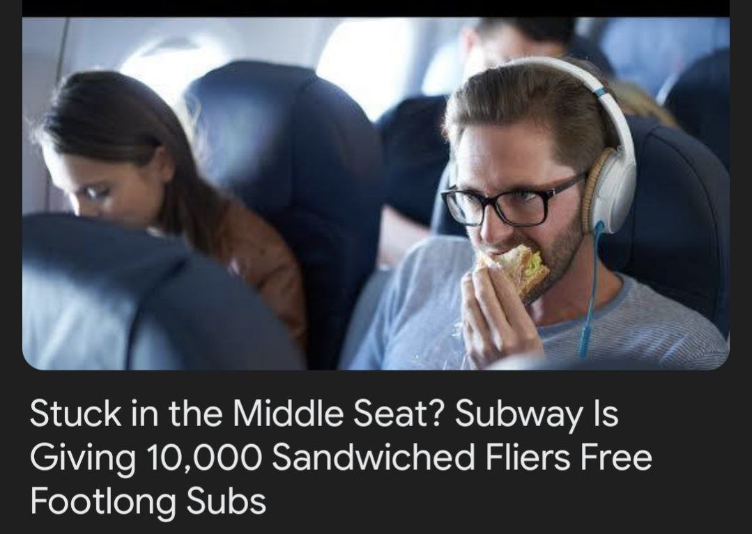 I gotta fight for an armrest and THEN I gotta smell your Play Doh sandwich besides?
Why are you doing this to me?