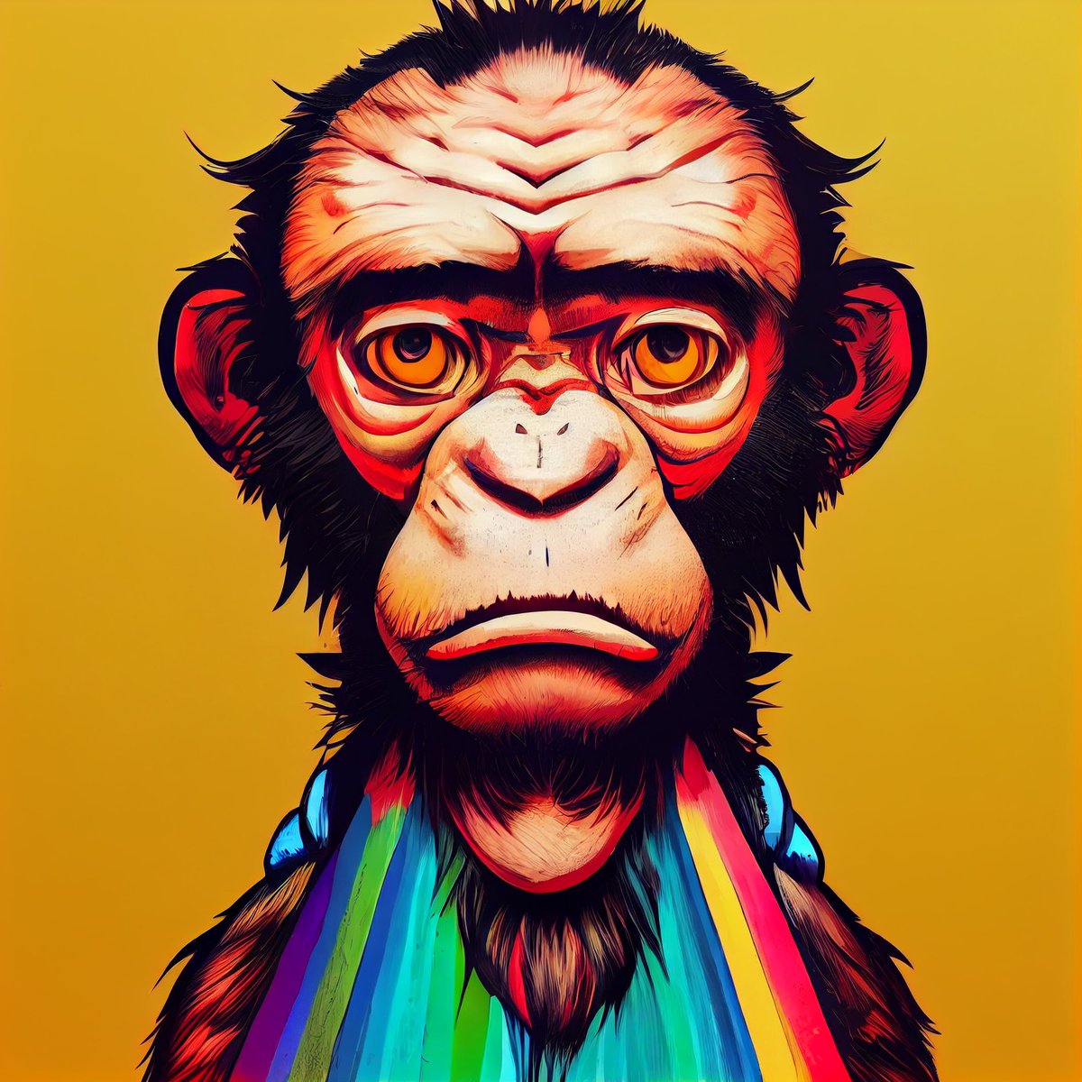 teg_milesh's tweet photo. "midApes"
New series started; my answer to Bored Apes.
First 5 items on sale @opensea #Polygon 

https://t.co/zCO5Vf8Q3h

#nft #ape #bored #wannabeartist #unique #thinkdifferent #eth #freshartist #aiart #collectible #homage #3d #buyit #more #midjourney https://t.co/HDqxuXozJq
