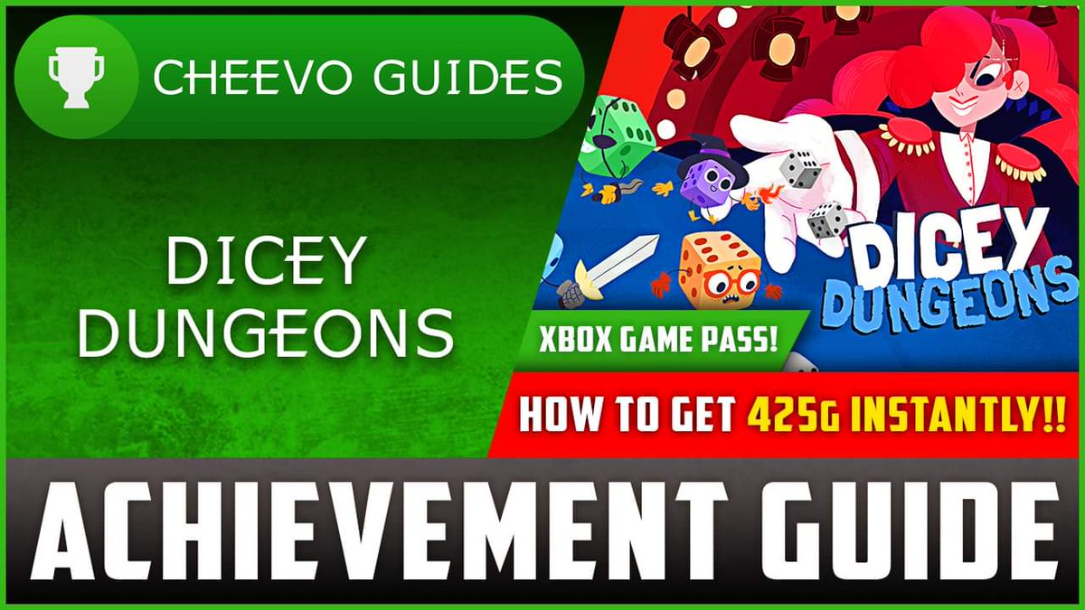 CheevoGuides's tweet photo. 🚨UPLOAD ALERT🚨 
🎮Dicey Dungeons
📺Achievement Guide
🔥HOW TO GET 425G INSTANTLY🔥
⬇️DOWNLOAD ON XBOX GAME PASS
https://t.co/CBucxyAnz9
📺Video on YouTube📺
https://t.co/AWo3PkWRNj
________________________________
#XboxGamePass #Achievements https://t.co/2qYPPfkEiQ
