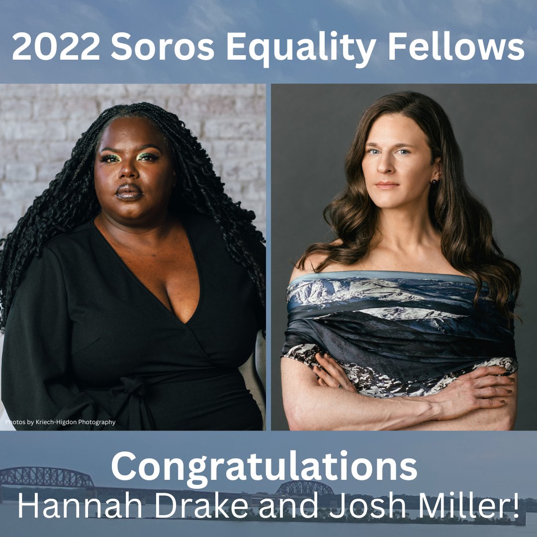 IDEAS xLab (@ideasxlab) on Twitter photo ✨ Exciting news ✨(Un)Known Project co-lead artists @HannahDrake628 (Louisville, KY) and @j_jmiller (Denver, CO) have been selected as the first #Kentucky and #Colorado leaders chosen for the Soros Equality Fellowship by <a href="/OpenSociety/">Open Society Foundations</a>! Full press release: opensocietyfoundations.org/newsroom/open-… ✨ Exciting news ✨(Un)Known Project co-lead artists @HannahDrake628 (Louisville, KY) and @j_jmiller (Denver, CO) have been selected as the first #Kentucky and #Colorado leaders chosen for the Soros Equality Fellowship by <a href="/OpenSociety/">Open Society Foundations</a>! Full press release: opensocietyfoundations.org/newsroom/open-…