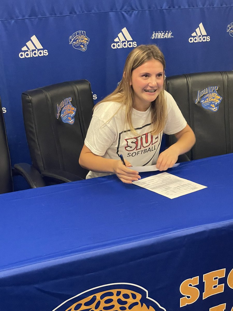 Congratulations to <a href="/abby_harvell/">abby harvell</a> Senior CF on continuing her softball career at <a href="/SIUESB/">SIUE Softball</a>  We are all so very proud of you, Abby!

<a href="/JaguarAthletics/">Seckman Athletics/Activities 🐆</a> <a href="/CheapSeatsPhoto/">Cheap Seats Photo</a>