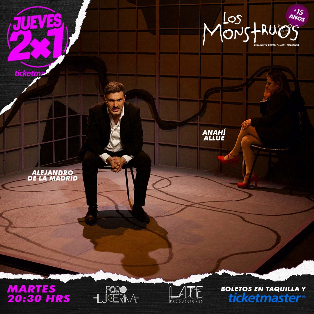 No te dejes llevar, no por ser un musical, #LosMonstruos no tiene el lado más oscuro que existe de la paternidad. Compra hoy tus boletos al 2x1 únicamente hoy >> bit.ly/BoletosLosMons…