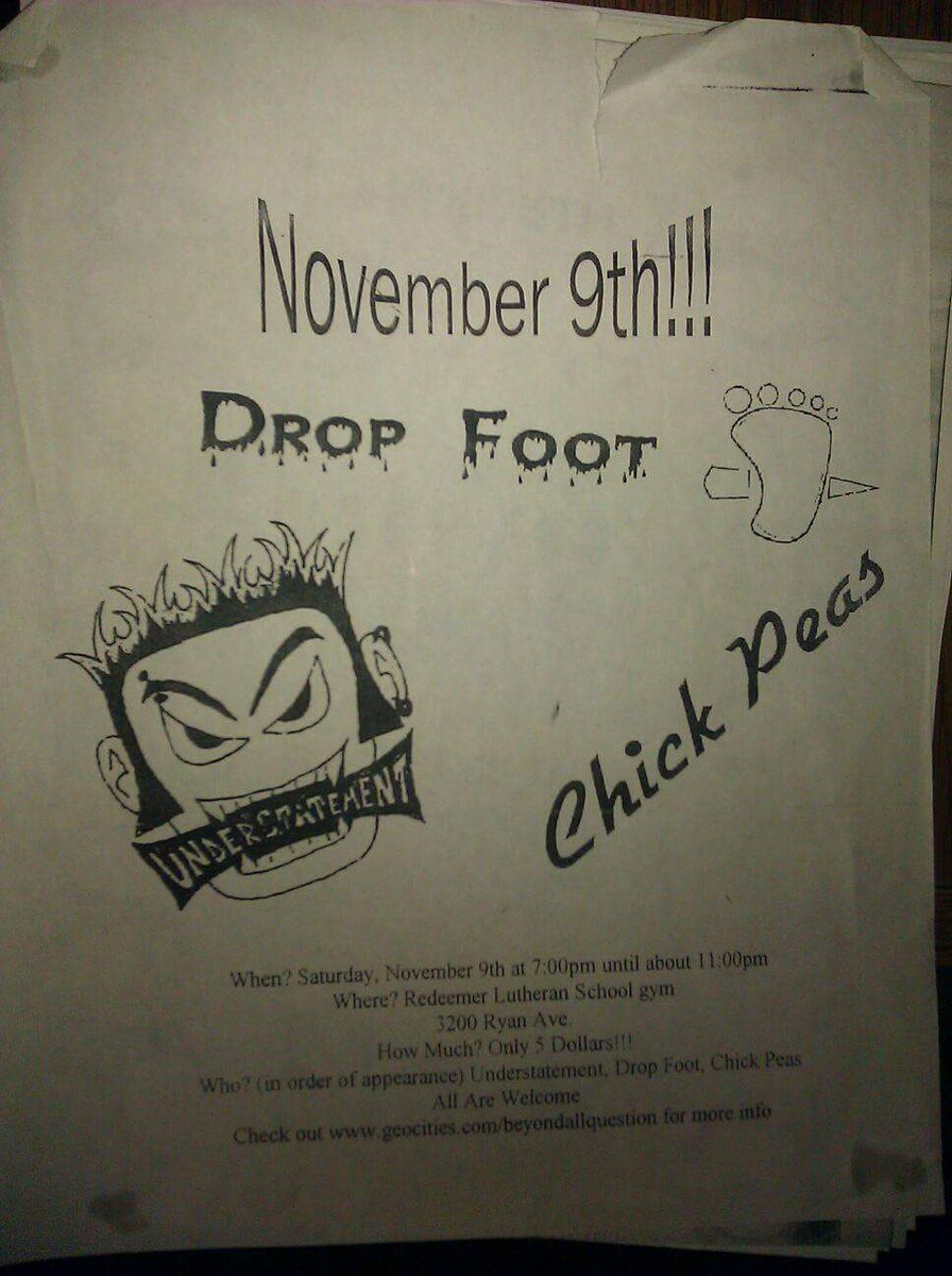 Understatement1's tweet image. Our first show was 20 years ago today!