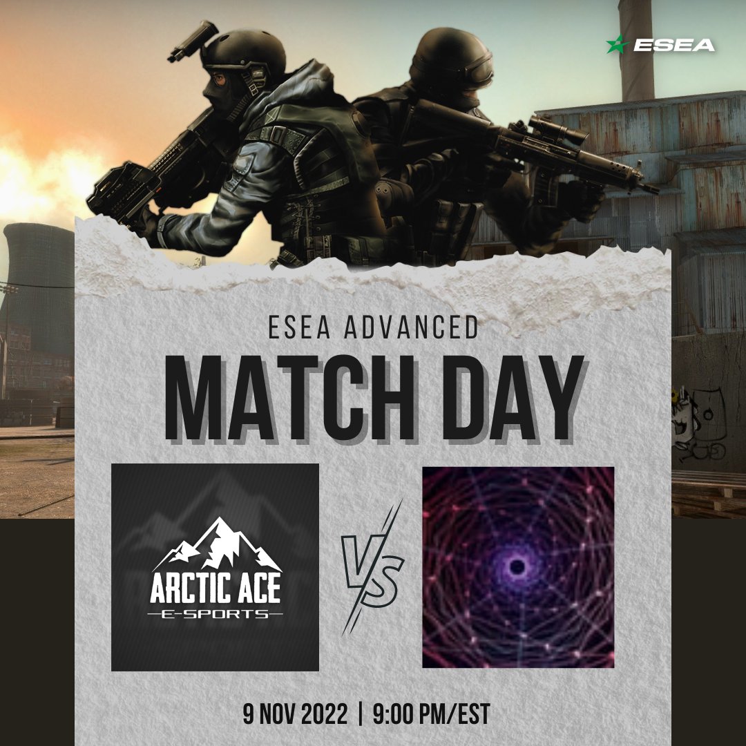 Arctic Ace Esports (@arcticace_) on Twitter photo Another day, another dub? We have an <a href="/ESEA/">ESEA League</a> match tonight against PNEUMA!
Match starts at 9:00PM/EST! 😎
📌 twitch.tv/ArcticAceESpor… 📌
#esea #eseaadvanced #advanced #eseamatch Another day, another dub? We have an <a href="/ESEA/">ESEA League</a> match tonight against PNEUMA!
Match starts at 9:00PM/EST! 😎
📌 twitch.tv/ArcticAceESpor… 📌
#esea #eseaadvanced #advanced #eseamatch