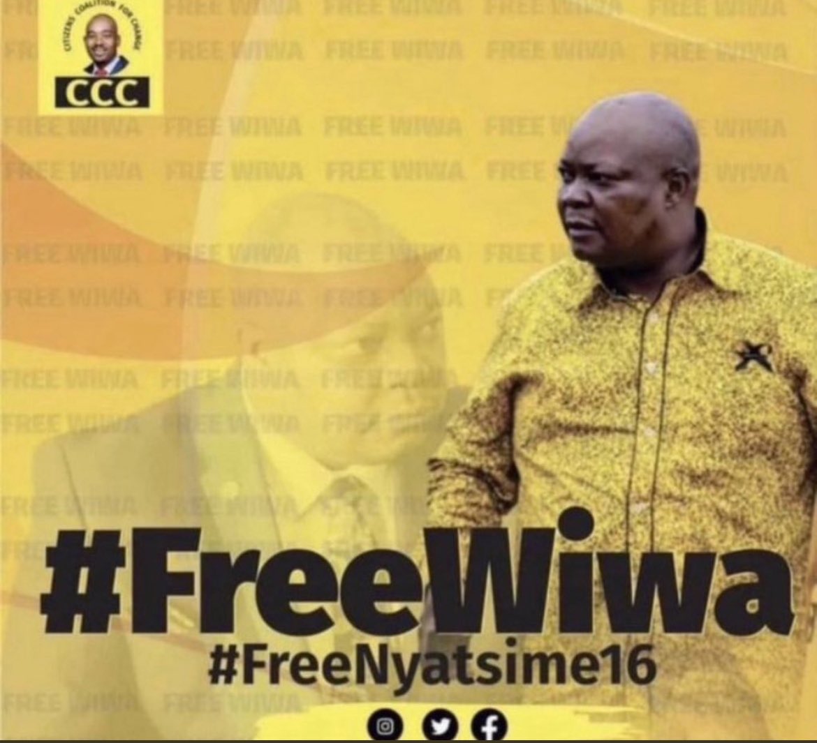 advocatemahere's tweet photo. 🟡DAY 149: Hon @JobSikhala1 & Hon Godfrey Sikhala were arrested on 14 June. Their unlawful incarceration is a dark stain on our democracy. Bail is a constitutional entitlement. Stop abusing the law to silence political opponents.
#FreeWiwa
#FreeSithole https://t.co/e8oB3LiELr