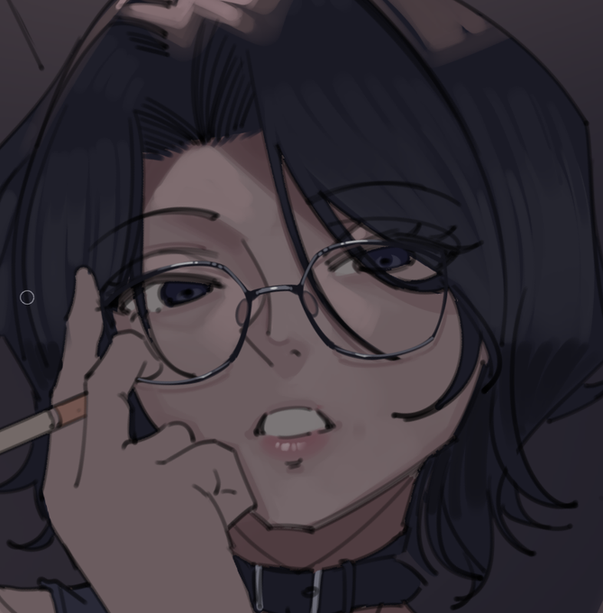 Glasses are really versatile. First, you can have glasses-wearing girls take them off and suddenly become beautiful, or have girls wearing glasses flashing those cute grins, or have girls stealing the protagonist's glasses and putting them on like, "Haha, got your glasses!' That' 