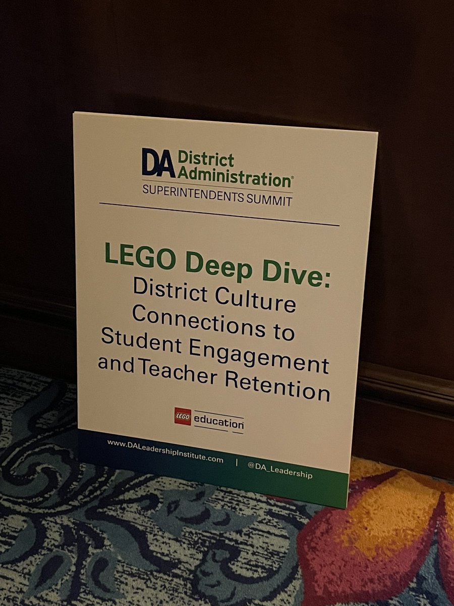 jessecwoodward's tweet photo. Excited to be here at the @DA_Leadership Superintendent’s Summit to share the @LEGO_Education story! Let’s help all students fall in love with STEM learning! #stemlearning #DASupSummit https://t.co/lZnkCXppfJ