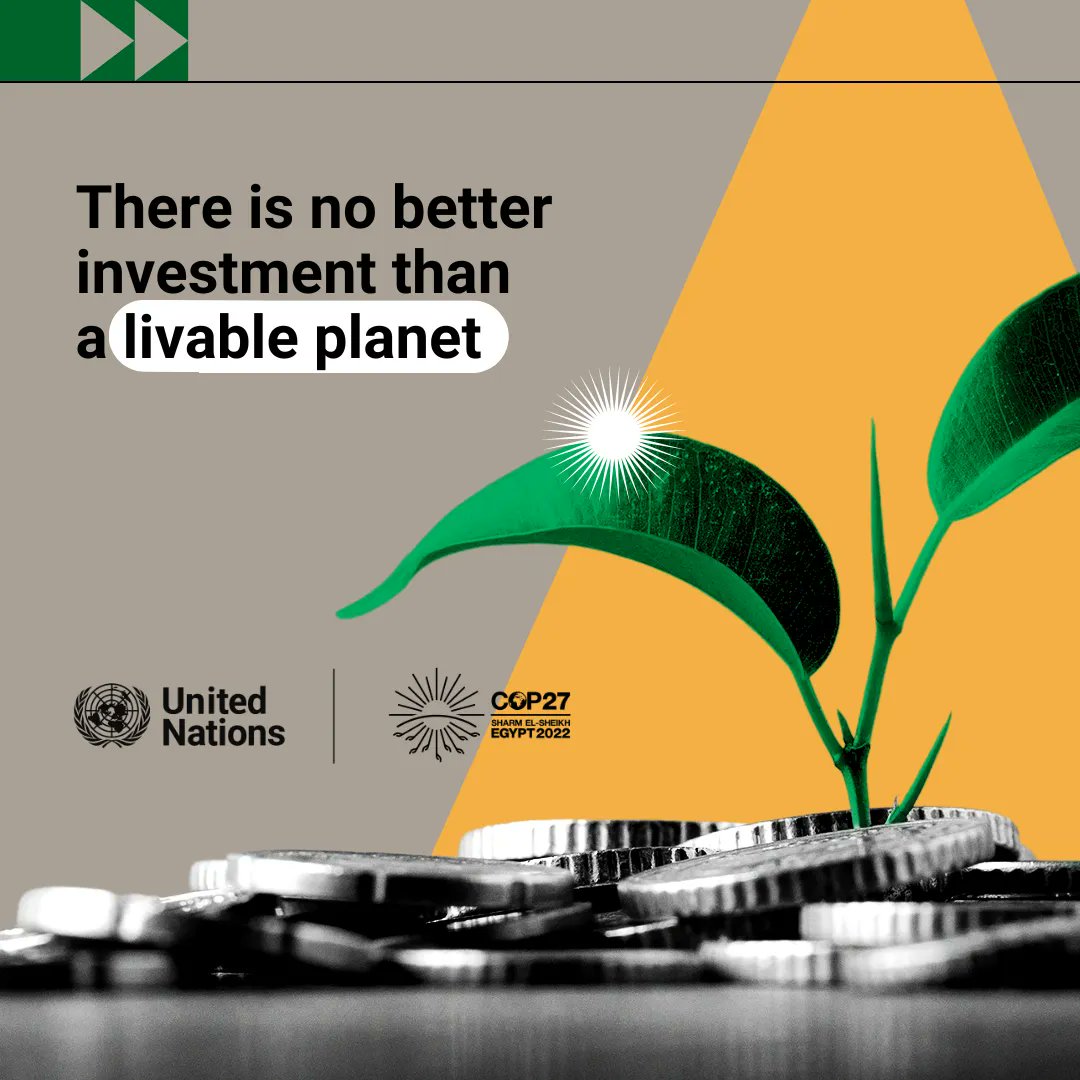 MyGreen.Fund (@mygreenfund) on Twitter photo Investment in adaptation alone, without mitigation, cannot prevent the impacts of the #ClimateCrisis ~ <a href="/UNEP/">UN Environment Programme</a>
#ClimateFinance #FinanceDay #COP27 #GreenFinanceXpo Investment in adaptation alone, without mitigation, cannot prevent the impacts of the #ClimateCrisis ~ <a href="/UNEP/">UN Environment Programme</a>
#ClimateFinance #FinanceDay #COP27 #GreenFinanceXpo