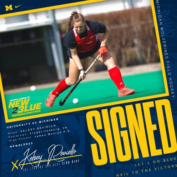 Senior <a href="/KelseyReviello/">Kelsey Reviello</a> signs with <a href="/UMichAthletics/">Michigan Athletics 〽️</a>.  

So talented, so dedicated.  Good luck this weekend and good luck in Ann Arbor!