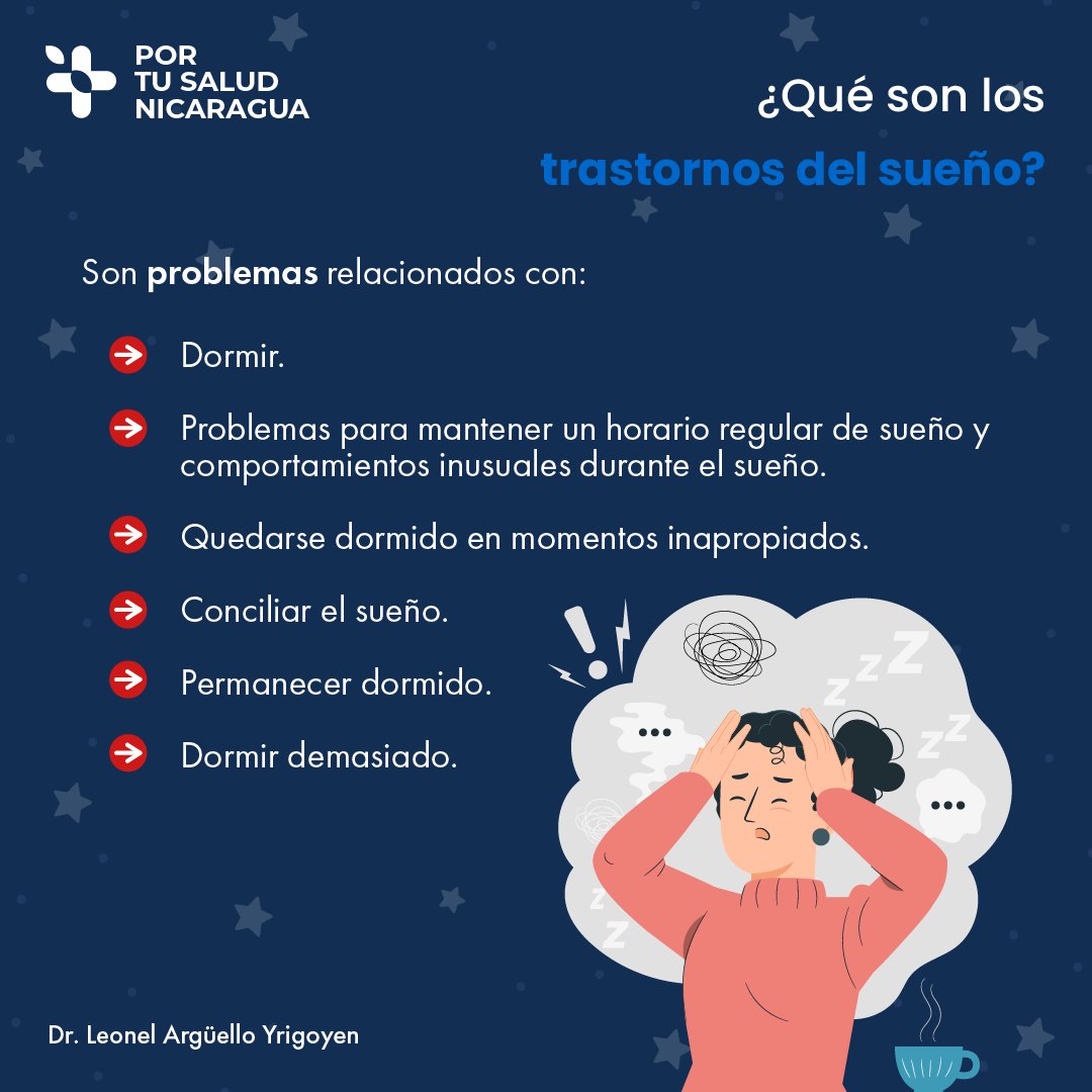 #PorTuSaludNicaragua - ¿Qué son los trastornos del sueño?