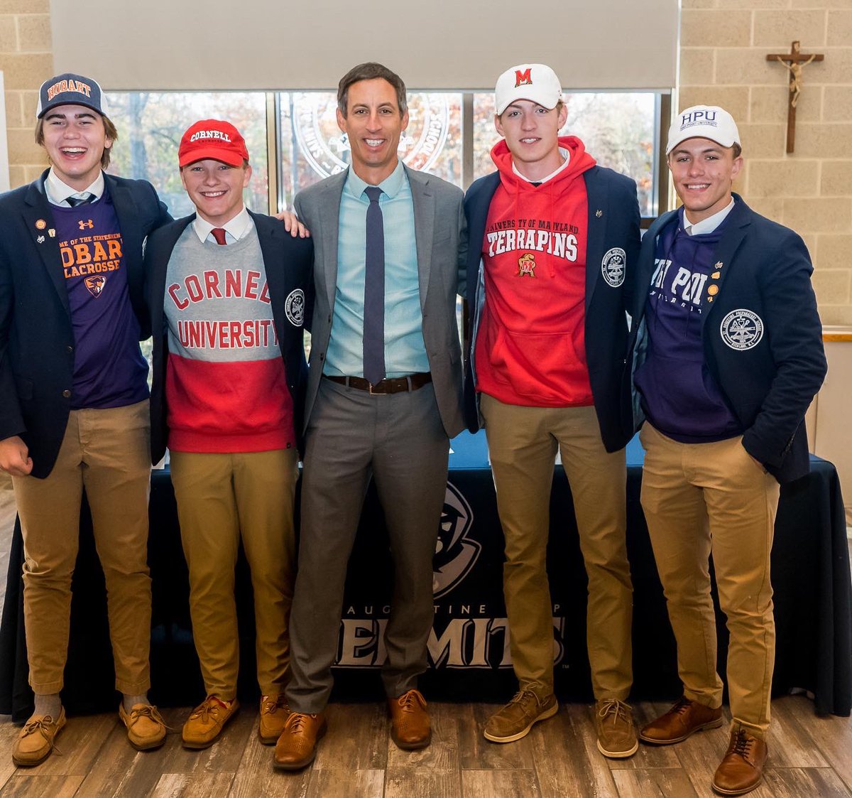 HermitAthletics's tweet photo. Congratulations to all our guys who signed their National Letters of Intent today! https://t.co/GNv3OuuzD0