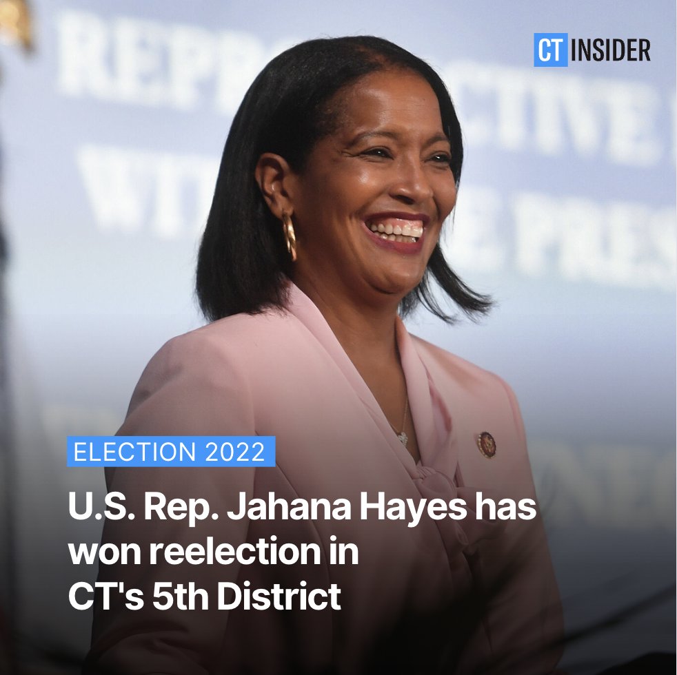 Jahana Hayes has defeated George Logan to win reelection in Connecticut’s 5th District. trib.al/EPfcTBN