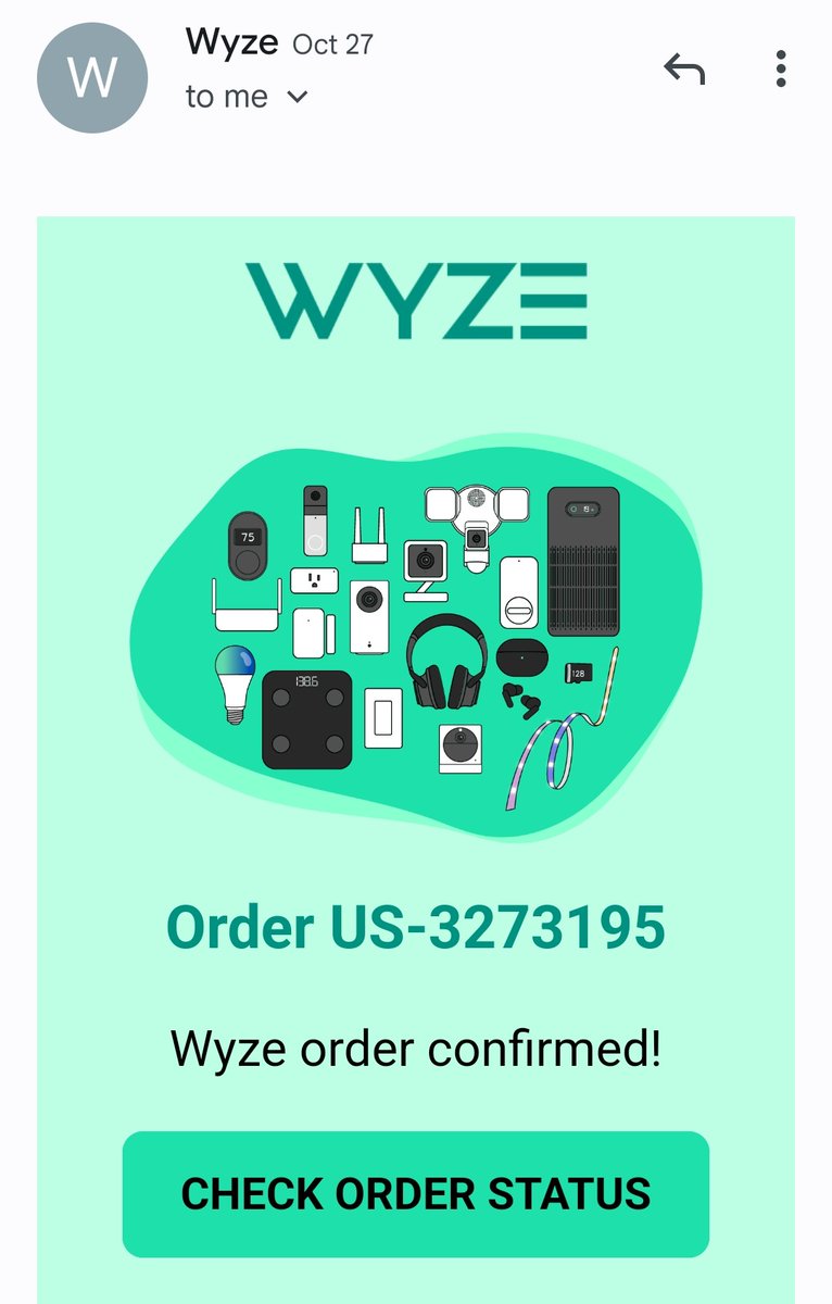 AnandaNeil's tweet photo. @WyzeCam Nope. Can you simply answer this one question: where is our order or even a tracking email? Seems like your responses over the last few days are simply to buy time.  Attaching the order number again... https://t.co/KI6IjNZg75