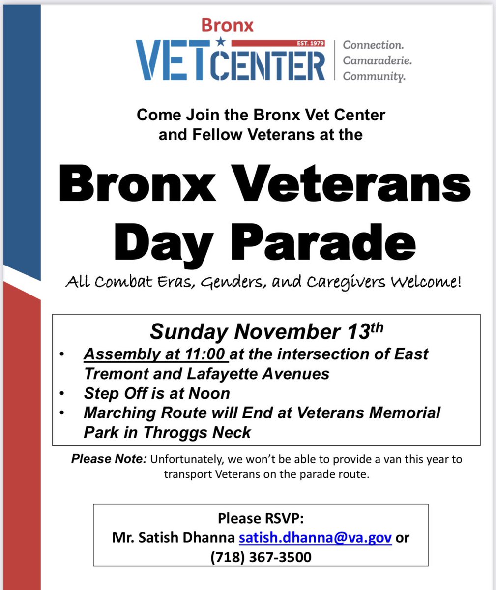 RickyaNYthing's tweet photo. Upcoming Veterans Day Events https://t.co/EG0nx339An