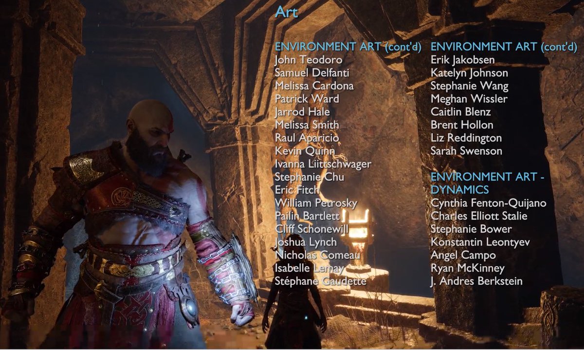 What an amazing experience working on #GodofWarRagnarok congratulations to everyone on the project <a href="/SonySantaMonica/">Santa Monica Studio – God of War Ragnarök</a>! This was always a dream that <a href="/rubenvoorhees1/">rubenvoorhees1</a> &amp; I had to work together &amp; lead a team of breakable artist. It’s been the best experience in my time in the industry.