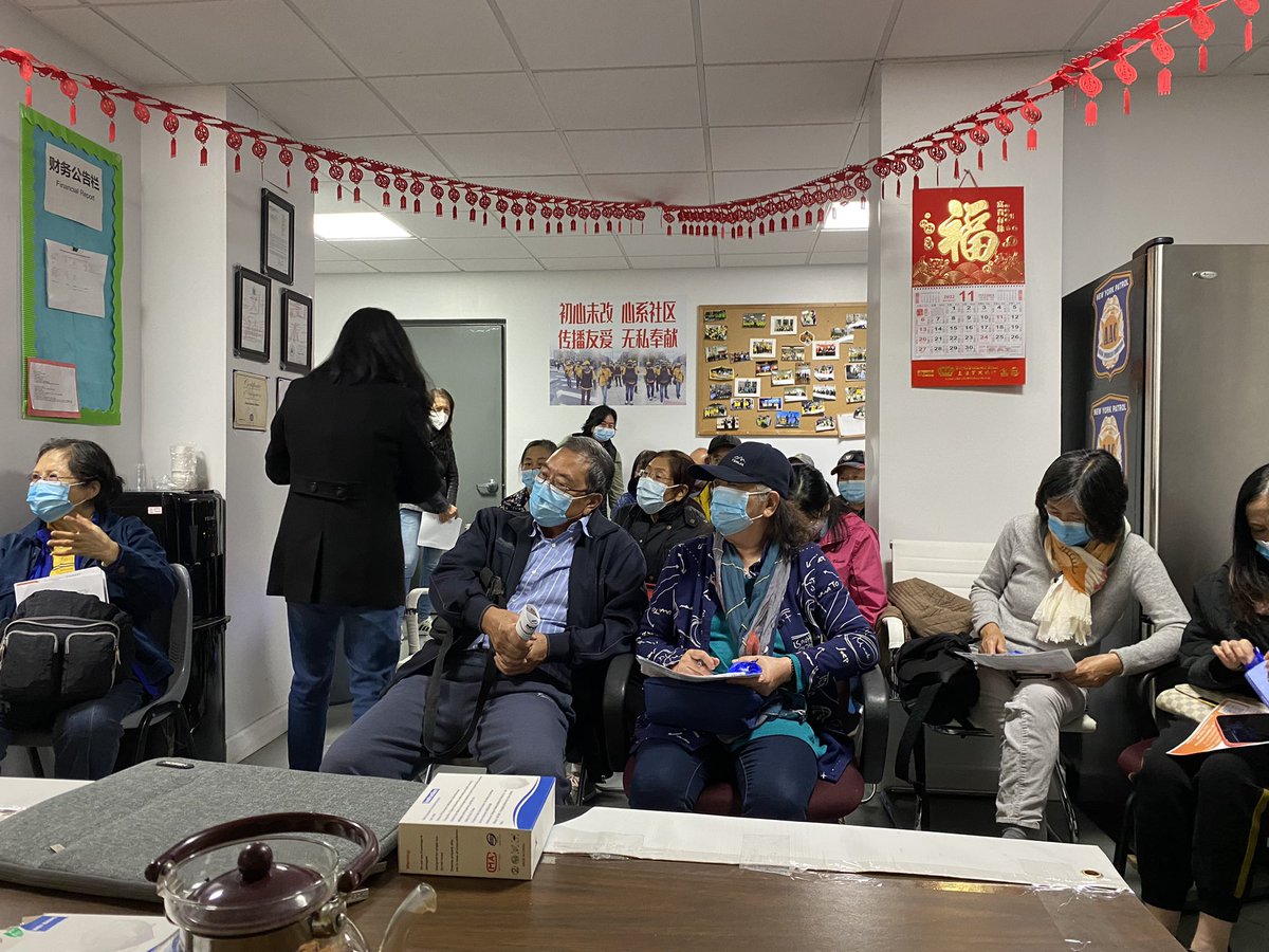 napawfnyc's tweet photo. Our #Mandarin speaking members in Flushing are meeting to plan how to win #LanguageAccess when applying for benefits like food stamps, Medicaid and rent relief. https://t.co/fVQH2nbxc7
