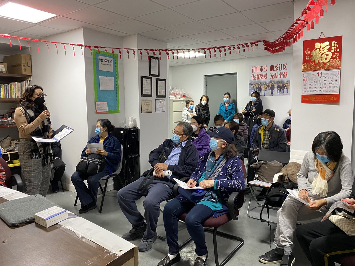 napawfnyc's tweet photo. Our #Mandarin speaking members in Flushing are meeting to plan how to win #LanguageAccess when applying for benefits like food stamps, Medicaid and rent relief. https://t.co/fVQH2nbxc7