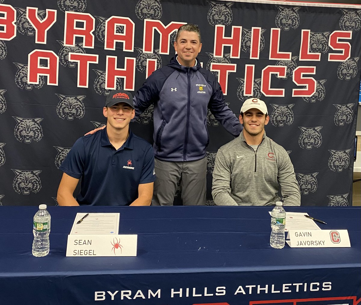 Multi-sport captains &amp; exceptional student -athletes, Captains <a href="/seansiegel22/">Sean Siegel</a> &amp; <a href="/GavinJavorsky/">Gavin Javorsky</a> signing their letters to play lacrosse <a href="/SpiderMLAX/">Richmond Lacrosse</a> and <a href="/ColgateMLax/">Colgate Men's Lacrosse</a>. Years of hard work paying off
