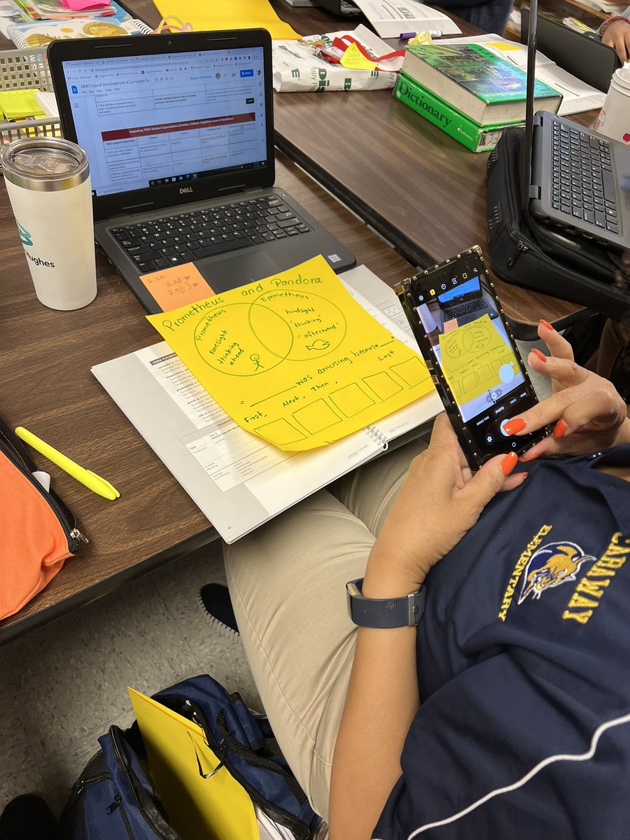 MsColeman07's tweet photo. 2nd grade teachers collaborating and leading lesson internalization during CBPL today! Lesson focus✅ student anchors✅ standard alignment✅ supports planned✅ #TeamCaraway https://t.co/IhhKKYWnKr