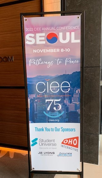 Yesterday, Dr. Stevenson presented w/colleagues from Bowie State U. and the Council on International Educational Exchange at the CIEE Conference in Seoul, South Korea. -