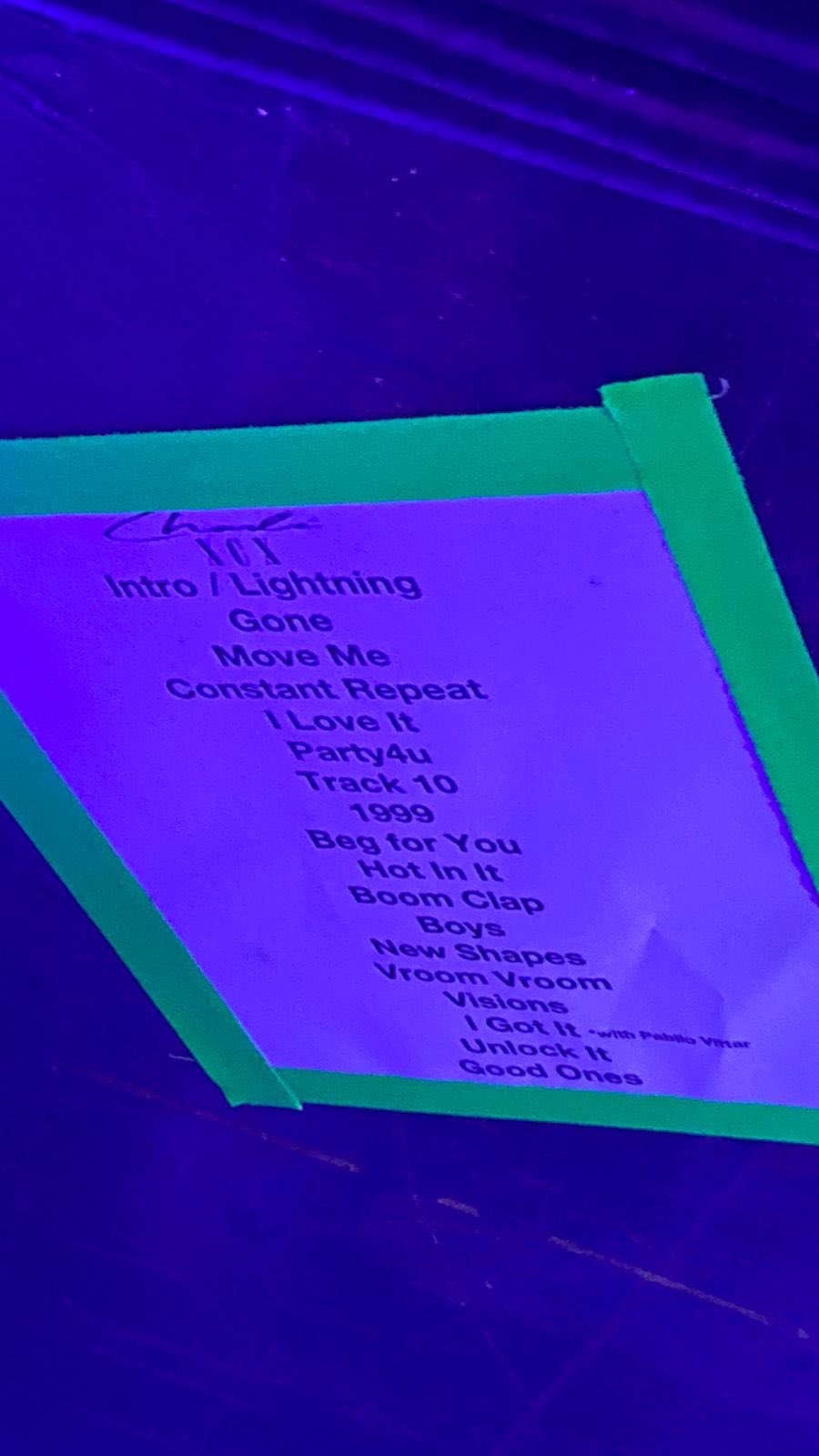 Info Charli XCX on Twitter "VEM AI??? Segundo setlist do show de