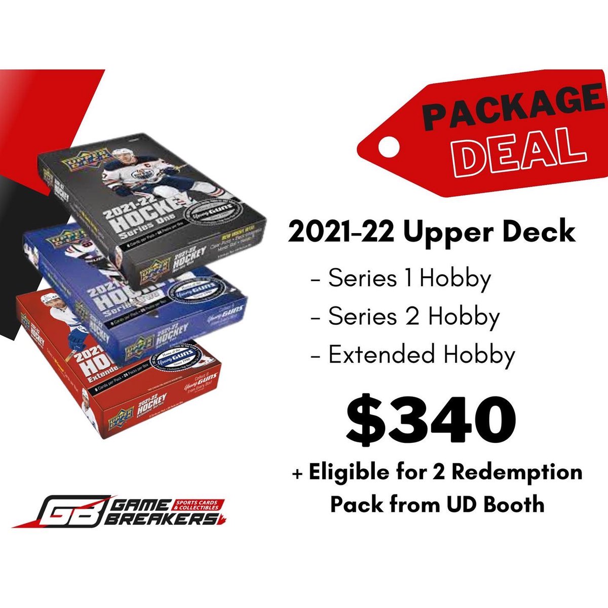 GameBreakersSC's tweet photo. .@sportcardexpo DEALS!! While supplies last at booth 430, we have 3 @UpperDeckHockey package deals! Come see us all weekend.
.
.
#thehobby #rookiecards #whodoyoucollect #collectthebest #sportscards #sportscardscollector #sportscardinvestor  #upperdeck #sportcardexpo #hockeycards https://t.co/w3yhXkPI00