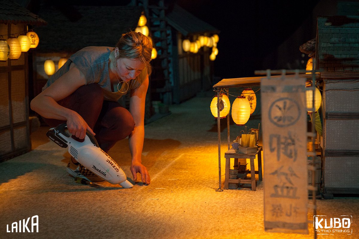 Onscreen, magic, monsters, and mythology filled every frame of #Kubo. Behind the scenes, it took a little modern technology to help keep the village set clean.