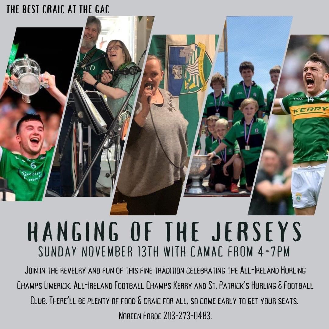 Hope to see everyone this Sunday at the GAC for the hanging of the jerseys!