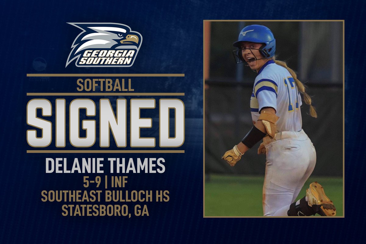 As signing day comes to a close, 7️⃣ amazing young women are one step closer to their dream of playing college softball for <a href="/GSAthletics_SB/">Georgia Southern Softball</a> 🥎🦅 it’s a GREAT day to be an Eagle! Eagle Nation there is something special going on here in the Boro! #HailSouthern #GATA