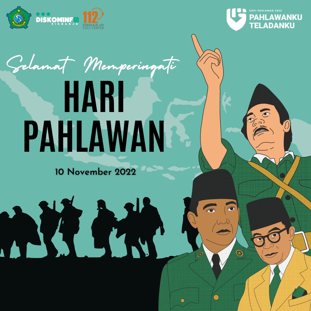 Bukan bambu runcing atau pedang
Bukan juga melawan Belanda dan juga Jepang
Selama kamu mau berjuang untuk diri dan untuk negeri,
Kamu adalah seorang Pahlawan.
Selamat Hari Pahlawan 2022 tetaplah menjadi generasi yang menghargai perjuangan para terdahulu kita.