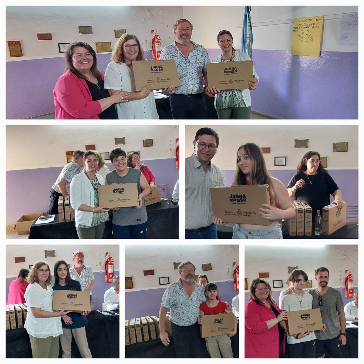 DteRegion21's tweet photo. Esta tarde  en la Escuela Secundaria N° 10! #Claromecó se entregaron las 💻💻 del programa #ConectarIgualdad a los alumnos de 2do Año.
Un momentos de mucha alegría para toda la comunidad educativa
@AlbertoSileoni @ClaudiaBracchi1 @DTE_BA @salbarracin https://t.co/gT2SuNEP60