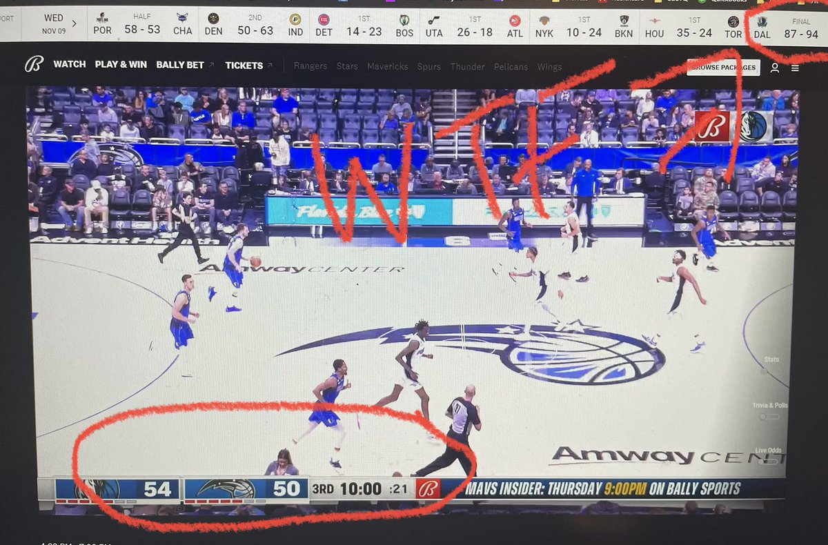 DrSagger's tweet photo. Hey @BallySportsSW @Bally how bout you make the live score display optional?
You have a rewind option. So you clearly understand that ppl might not be seeing games live. Wtf Bally? https://t.co/4tDtGAJFWK