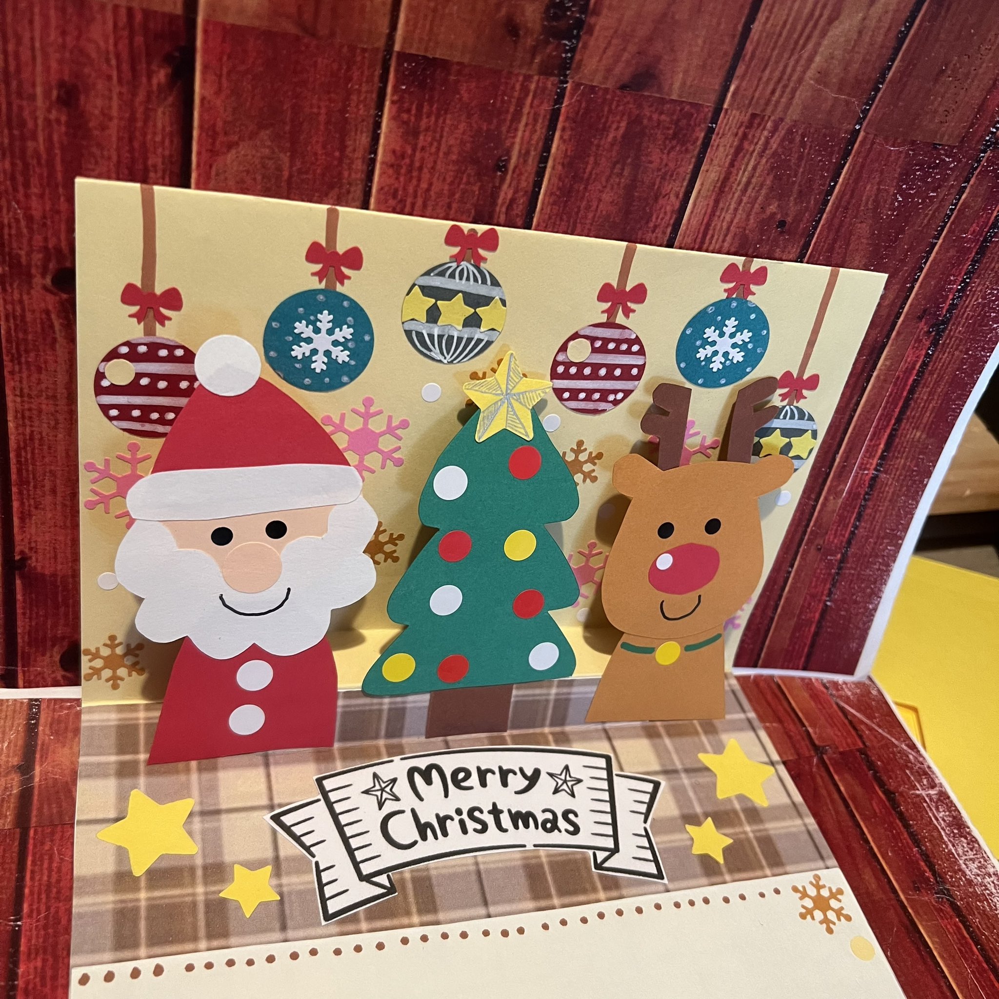 クリスマスカード ポップアップカード 手作り 保育 フリマアプリ ラクマ ハンドメイド クリスマスカード Aryaxsoftware Com