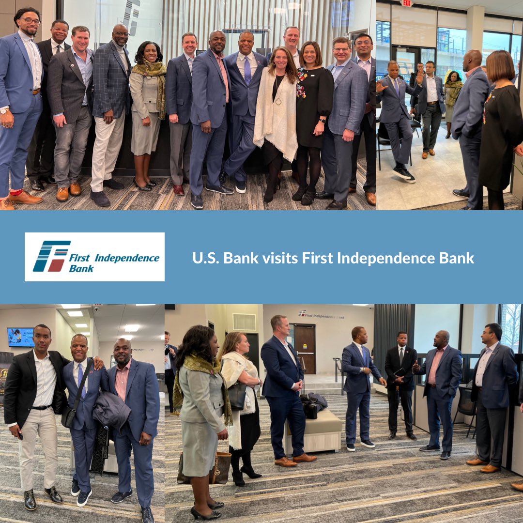 ficonnected's tweet photo. We had a great visit with @usbank yesterday!
Special thank you to @johnhopebryant, #timwelsh, #rebadominski, #gregcunningham, and everyone else who came in!
#FirstIndependenceBank #ficonnected #blackownedbank https://t.co/QLRsmTiJPP