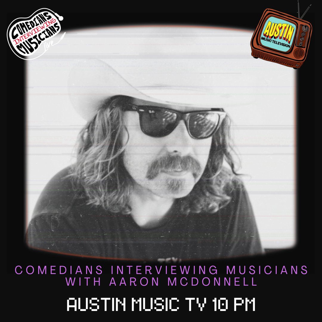 musicfirsthand's tweet photo. Tune in tonight on @austinmusictv for Comedians Interviewing Musicians with @McDonnellAaron at 10 PM!

How To Watch: Austin Music TV/Austin Public Channel 16: ATX Google Fiber, Spectrum, Grande, AT&amp;T U-verse Channel 99 https://t.co/KFH1mCso0e