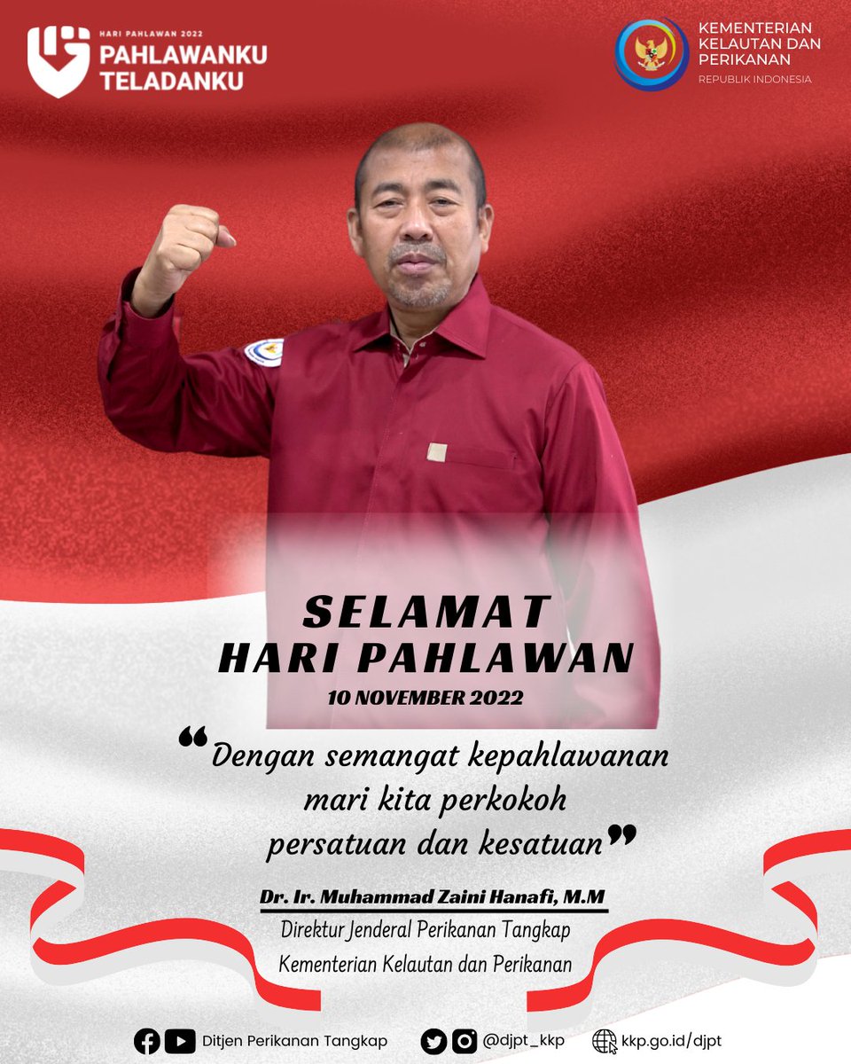 Selamat Hari Pahlawan! Mari kita perkokoh persatuan dan kesatuan dengan semangat kepahlawanan. 

#PahlawankuTeladanku