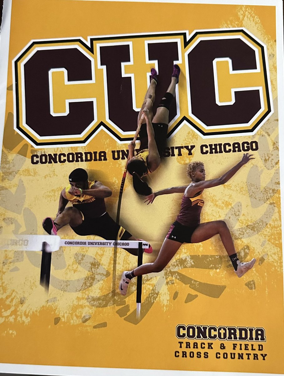 Gods blessings never stop!! Grateful to revive my first offer to run track at Concordia university in Chicago. Heart over height 2sport ath in full effect. 💪🏽