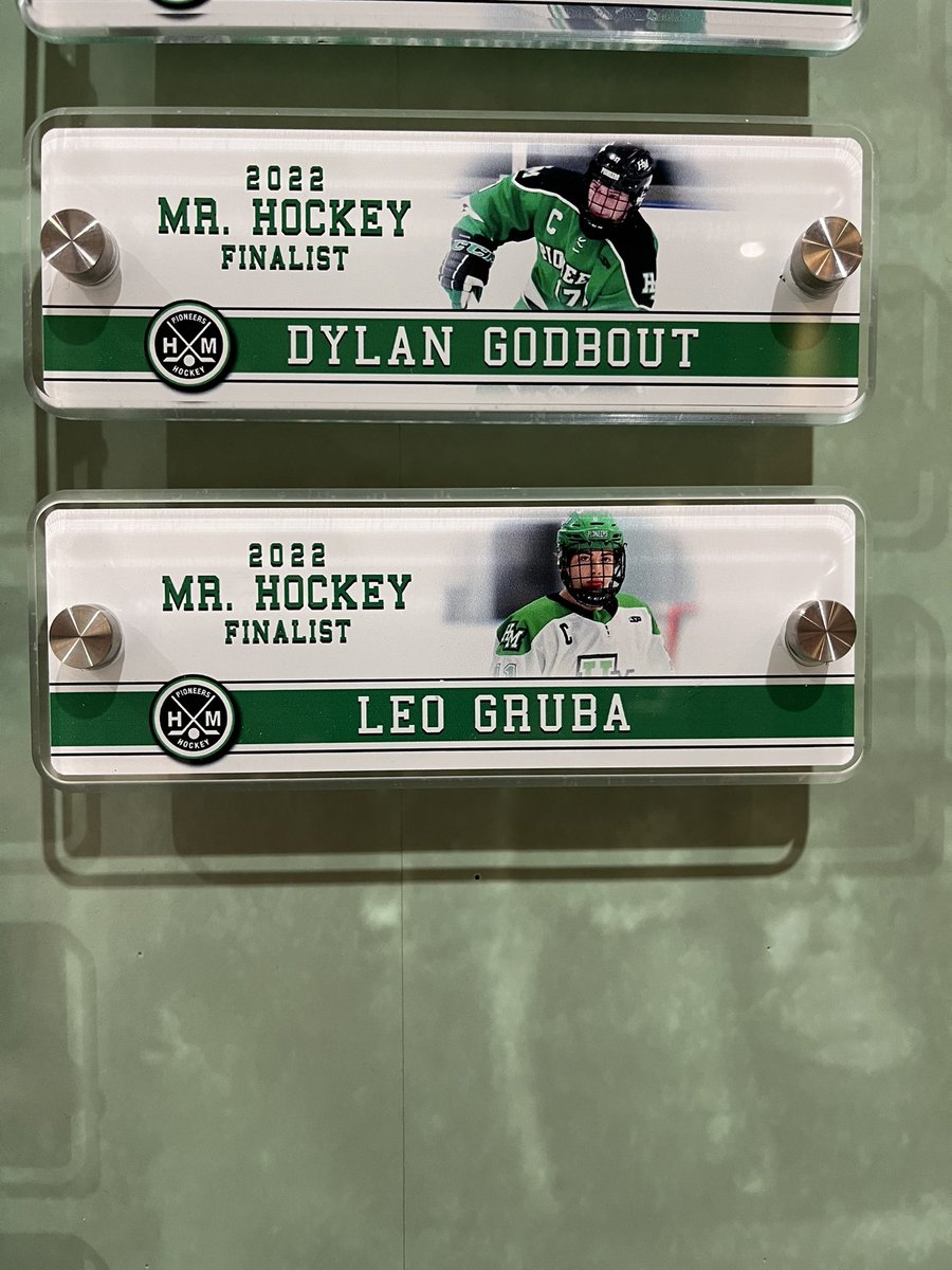 We also added our <a href="/MrHockeyAward/">Mr. Hockey Minnesota</a> finalists from last season! 

<a href="/dylan_godbout/">Dylan Godbout</a> 
<a href="/GrubaLeo/">Leo Gruba</a>