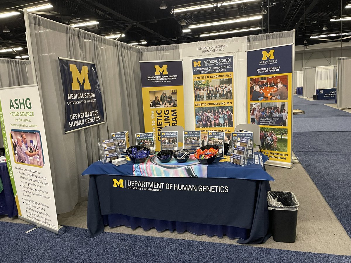 Come visit us this week at #ABRCMS2022 !! We’d love to talk about genetics at UM at Booth 848.