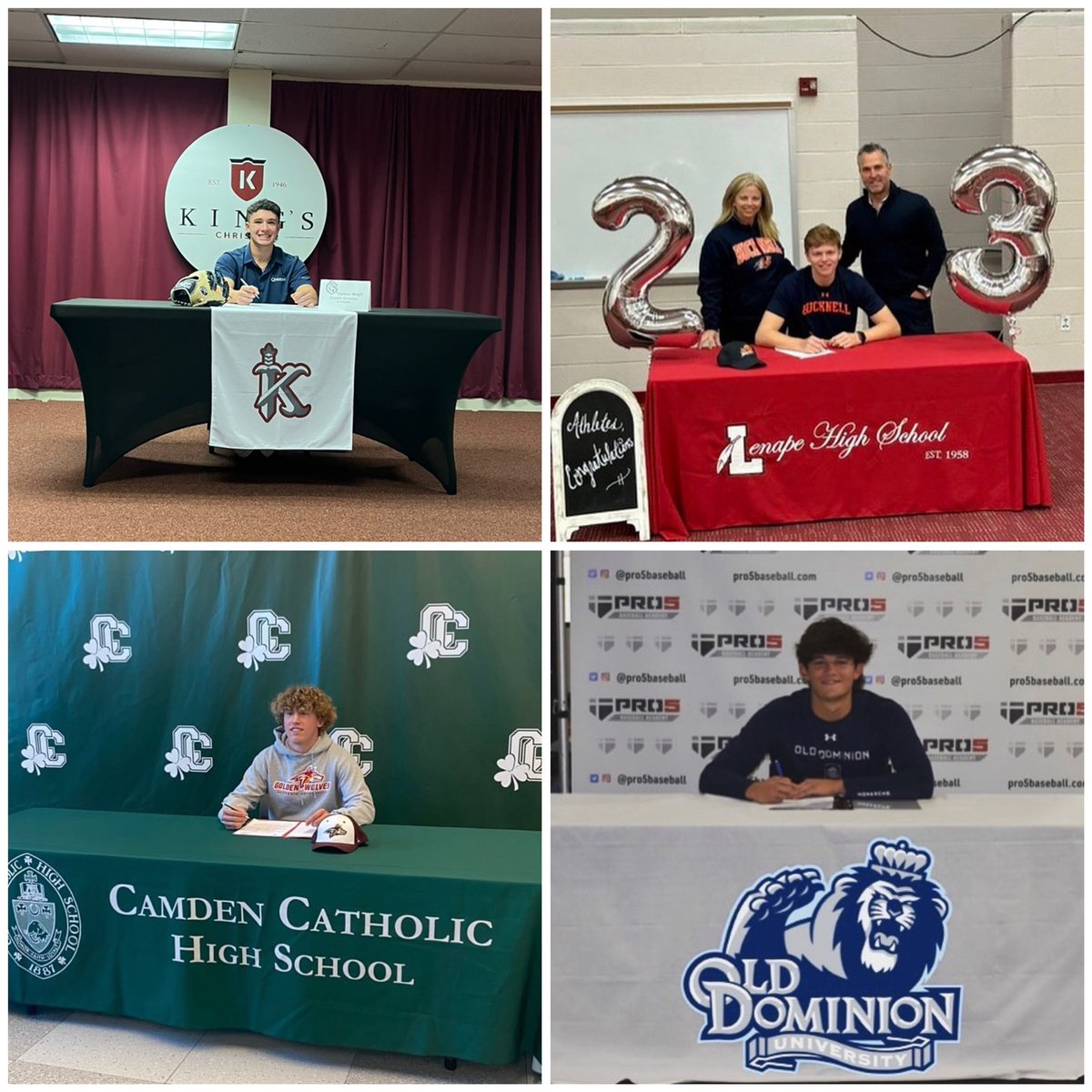 ScanzanoCombat's tweet photo. Congrats @CarsonMagill1 @JonAdelmann @KopchoRon @nicksulpizio1 on your signings today! @ODUBaseball @QueensUniv @Bucknell_BB @VernBaseball #dreambig #scfamily #sjbaseball https://t.co/zSgDDQ6KuJ