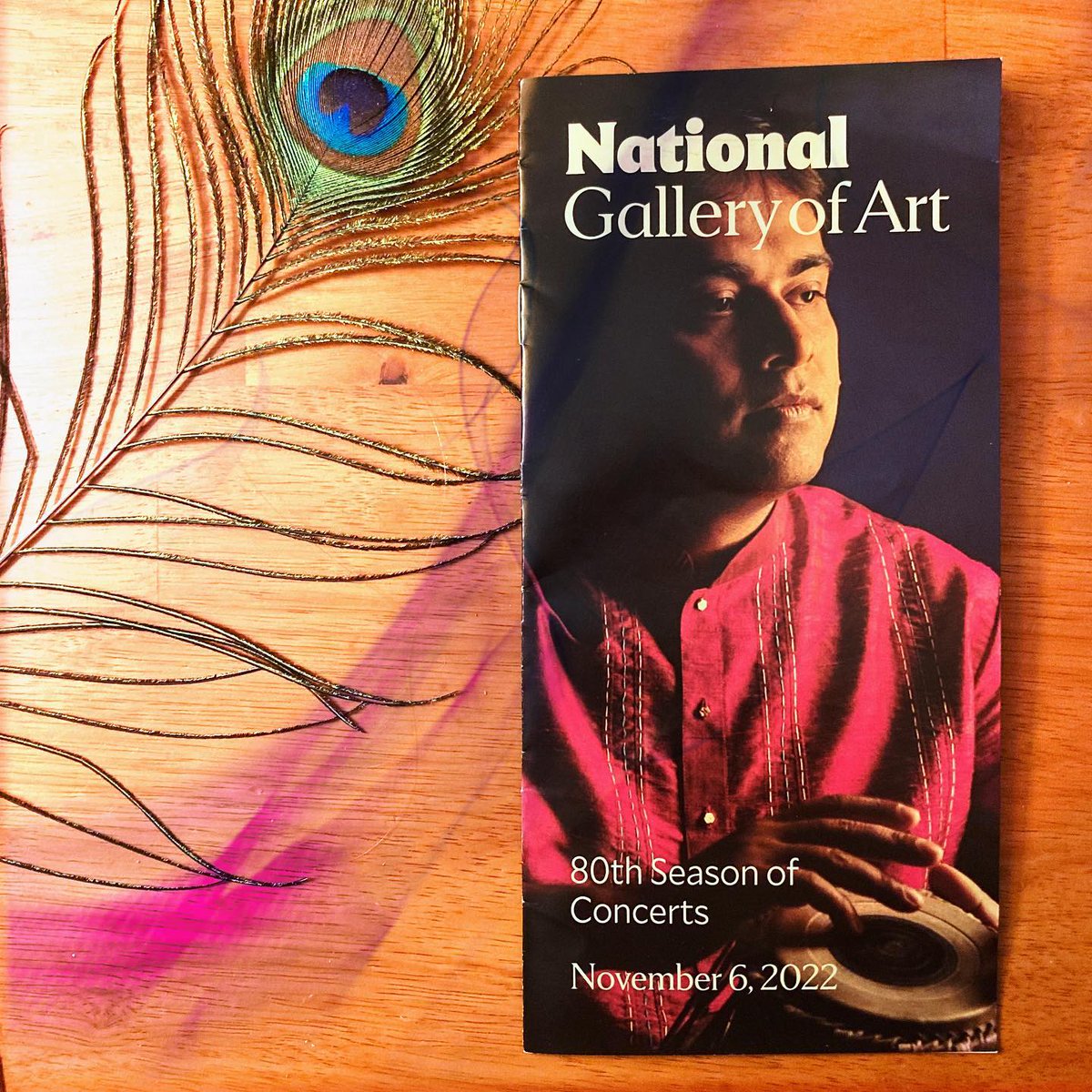 santript's tweet image. The program from Sunday's concert at the National Gallery of Art in Washington D.C. (@ngadc)! #music #culture #tabla