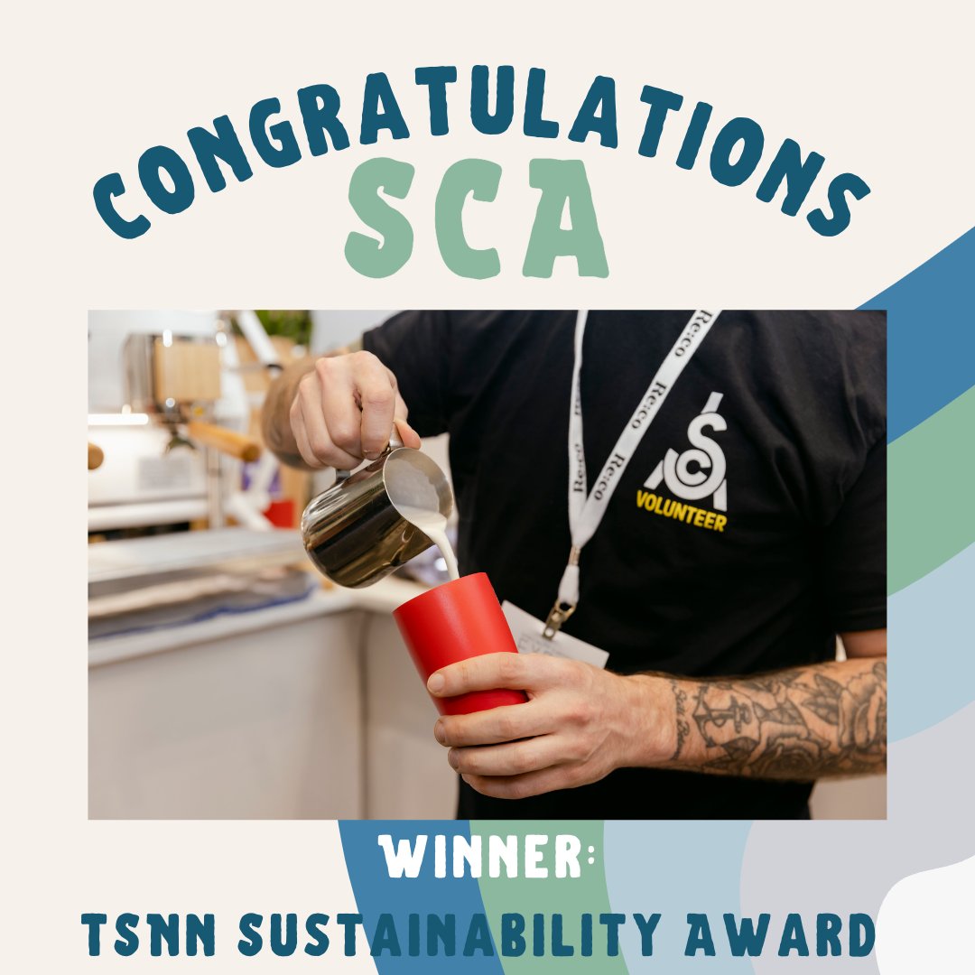👏 Props to <a href="/SpecialtyCoffee/">Specialty Coffee Association</a>  and all our partners, including <a href="/FreemanCo/">Freeman</a>  who put in the work to make SCA Expo the winner of <a href="/TSNNawards/">TSNN Awards</a>'s Sustainability Award. Bravo!!
#awards #sustainability #coffee #tradeshow