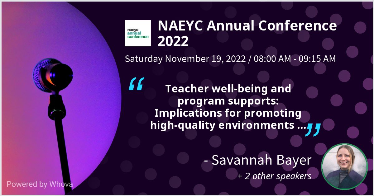 Super excited for the NAEYC Annual Conference 2022! #naeycAC