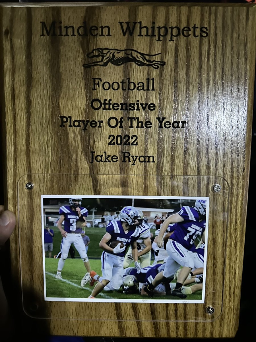 AdamSeedsCo's tweet photo. Happy to see @jakewryan_ honored by his football team! (We know he was bummed not to get an award for employee of the summer 🤪).  Congratulations to all the area kids that participated in fall activities. Can’t wait for the winter seasons! https://t.co/j9u2KDTNWA