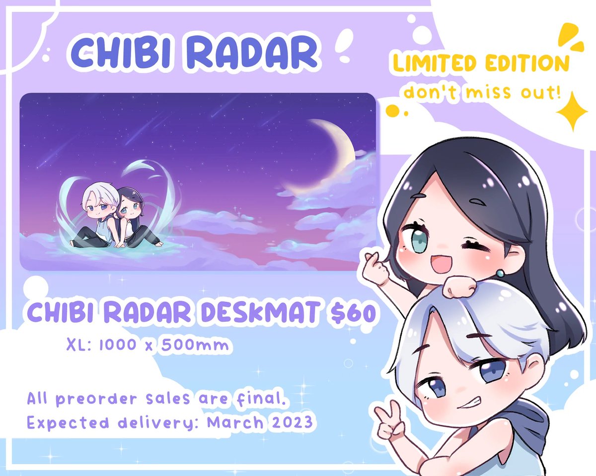 jettdaddy69's tweet photo. jettdaddy
@jettdaddy69 
·
2h
Chibi Radar Giveaway!! 😎
5x Chibi Radar (You choose the size)

To enter:
1⃣ Follow 
@jettdaddy69 
 + 
@Gamesense_gg

2⃣ Like + RT this tweet.
3⃣ Tag 2 Friends.

🏆 5 Winners.
Ends November 18, 2022. No purchase necessary. https://t.co/7F7CaNWZ1E