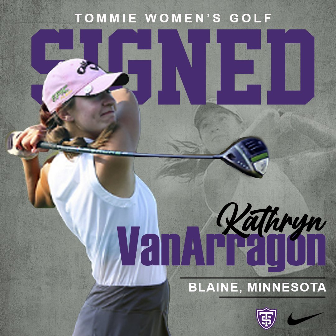 We are super excited to welcome Kathryn VanArragon to our Tommie family.  #tommiewgolf #onefamilyonemission💜