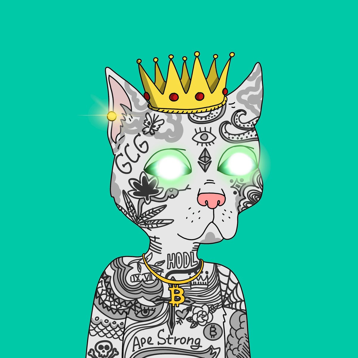 #newprofilepic 
There's a new King in the gutter! The market is wild right now but I believe in <a href="/GutterCatGang/">Gutter Cat Gang</a>! This bear is the time to make moves and find your grail OG. #GangGang